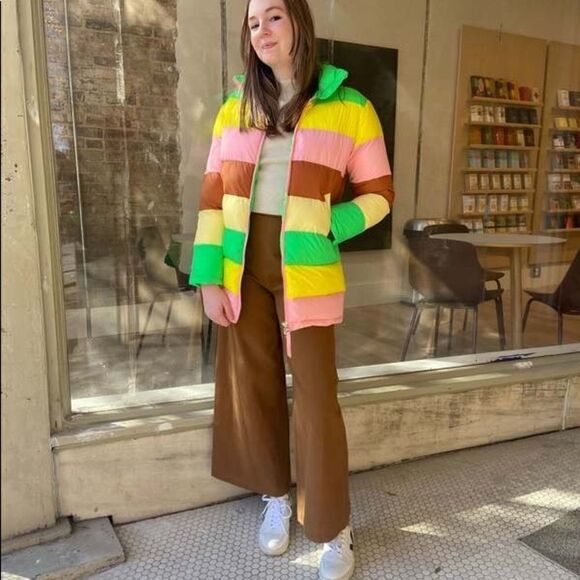 RACHEL ANTONOFF Terry Puffer in Colorblock - Picture 11 of 12